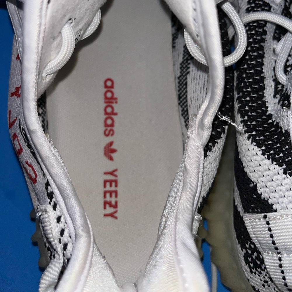 adidas Yeezy Boost 350 V2 Low Zebra Mens Size 9.5 - Picture 8 of 8